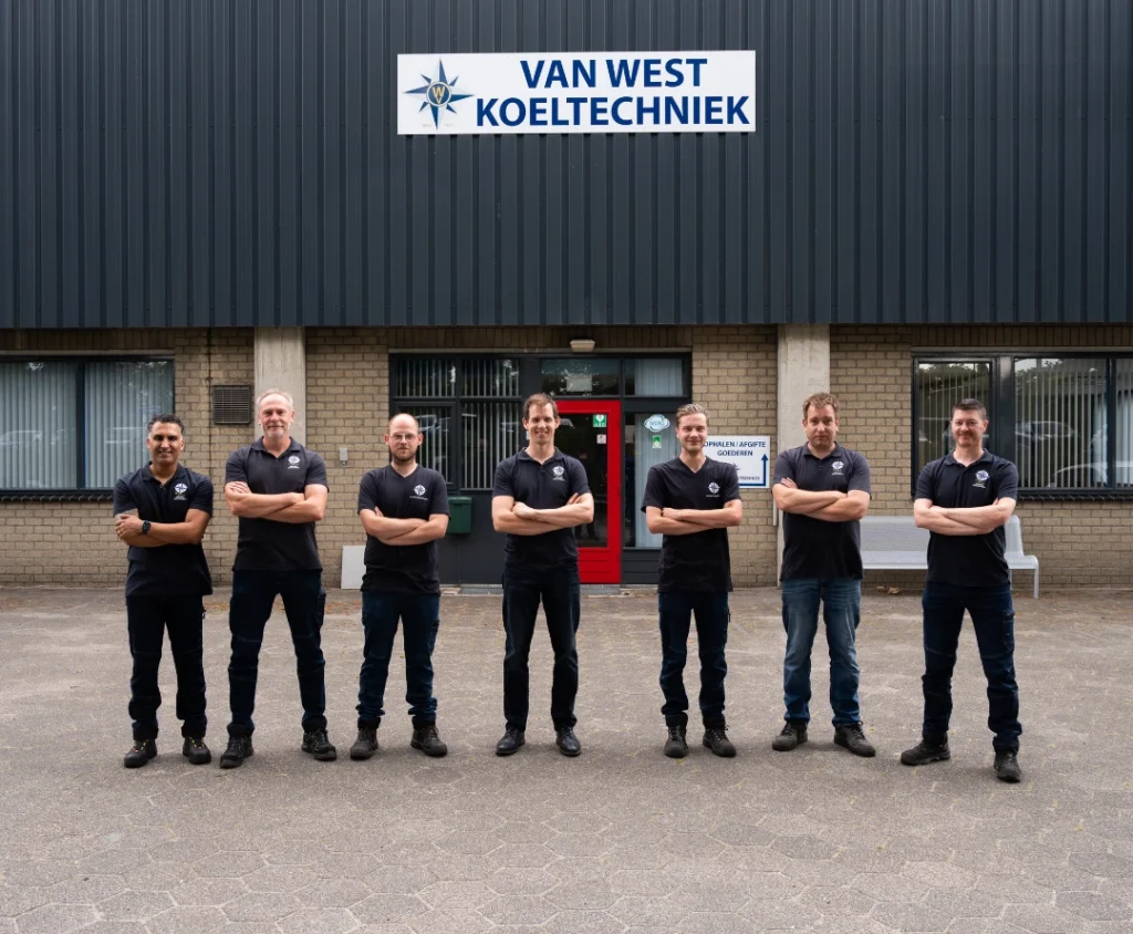 Van West Koeltechniek nieuwe teamfoto